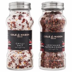 Cole Mason Darčeková súprava Aromatic chilli soli a sečuánskeho korenia