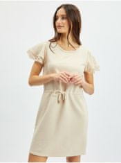 Orsay Béžové dámské mikinové šaty s krajkou S