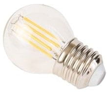 Tesla Lighting LED žiarovka FILAMENT RETRO miniglobe, E27, 4,2W, 230V, 470lm, 25 000h, 2700K teplá biela, 360