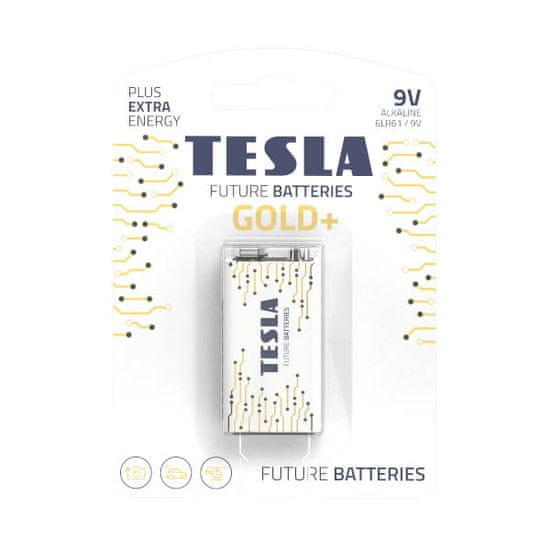 Tesla Batteries TESLA 9V GOLD + Alkaline 1 ks blister 6LR61 NEW