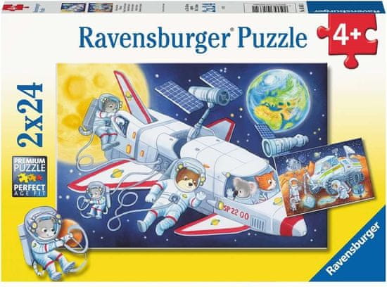 Ravensburger Puzzle Cesta vesmírom 2x24 dielikov