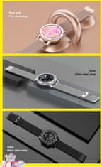 Pacific Unisex náramok Smartwatch 17-3 – strieborný + extra remienok (Sy010c)