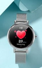 Rubicon Dámske inteligentné hodinky Rnbe64 – monitor krvného tlaku, pulzný oxymeter (Sr013a)
