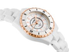 LONGBO Dámske hodinky Longbo – kanál – biela/zlatá (Zx609b)