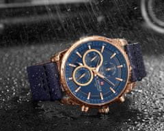 NaviForce Pánske hodinky – Nf9148 (Zn085e) Modrá/Rosegold + krabička