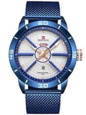 NaviForce Pánske hodinky - Nf9155 (Zn092d) Blue/Silver + Box