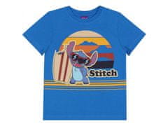 Disney STITCH Disney tričko/tričko modré pre chlapcov, bavlna 8 let 128 cm
