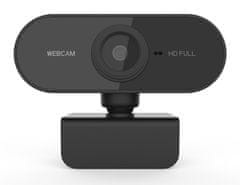 Denver WEC-3001 FULL HD webkamera s profesionálnym klipom zachyteným na monitore