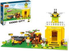 Cogo City stavebnica Včelí farma kompatibilná 468 dielov