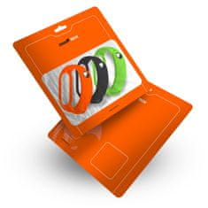 RhinoTech Remienky pre Xiaomi Mi Band 5 (3-pack čierna, oranžová, zelená), RTACC227