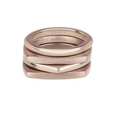 Breil Moderná sada bronzových prsteňov New Tetra TJ302 (Obvod 56 mm)