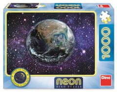 Dino Toys Puzzle Planéta Zem 1000 dielikov Neon