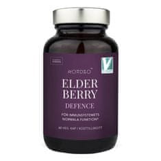 Nordbo Elderberry Defence (Extrakt z bazy čiernej + vit. C + zinok), 60 kapsúl