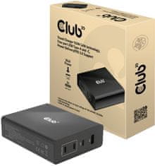Club 3D síťová nabíječka, GAN technologie, 4xUSB-A a USB-C, PD 3.0 Support, 132W , čierna