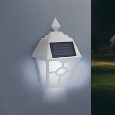 GARDEN OF EDEN LED solárna nástenná lampa - biela