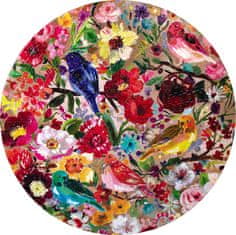 eeBoo Okrúhle puzzle Vtáky a kvety 500 dielikov