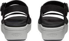 KEEN Dámske kožené sandále ELLE CITY 1027274 black/drizzle (Veľkosť 37)