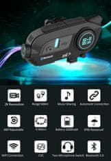 SCS SCS - S11 Bluetooth interkom s integrovanou kamerou s Full HD 2K rozlíšením