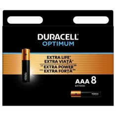 HJ Batéria AAA/LR3 DURACELL OPTIMUM, 8 ks (blister)