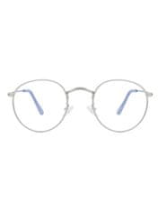 VeyRey okuliare blokujúce modré svetlo Oválny Dilton stříbrná