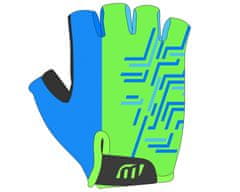 Wista Cyklistické rukavice detské Line modré/zelené 11-12