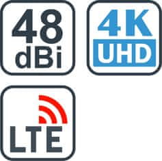 Evolveo Jade 2 LTE, 48dBi aktivní venkovní anténa DVB-T/T2, LTE filtr
