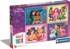 Clementoni Puzzle Disney princeznej 4v1 (12+16+20+24 dielikov)