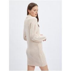 Orsay Béžové dámske svetrové šaty ORSAY_530396-029000 XL