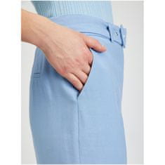 Orsay Svetlomodré dámske nohavice so širokým pásom a opaskom ORSAY_355041520000 38