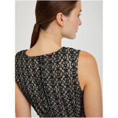 Orsay Béžovo-čierne dámske puzdrové šaty s opaskom ORSAY 34 ORSAY_490447-660000 40