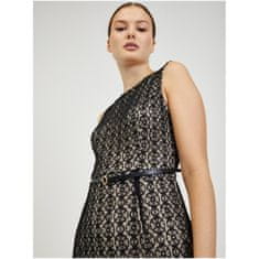 Orsay Béžovo-čierne dámske puzdrové šaty s opaskom ORSAY 34 ORSAY_490447-660000 40