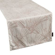 DESIGN 91 Behúň na stôl Goja, krémový s lesklým vzorom 40 x 140 cm