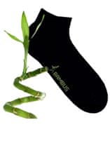 RS Skrátené ponožky bambus EU 43-46 BLACK (čierna)