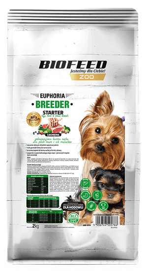 BIOFEED Euphoria Breeder Starter Mini & Small Pre Psie Mamičky A Ich Bábätká S Jahňacinou 2kg