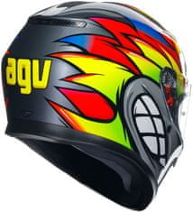 AGV prilba K-3 Birdy 2.0 černo-žlto-modro-bielo-červeno-zeleno-šedá L