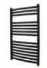 Radeco Rebríkový kúpeľňový radiátor LUPO 85x53 cm čierny 