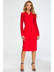 Style Stylove Dámske midi šaty Ishigune S136 červená XXL