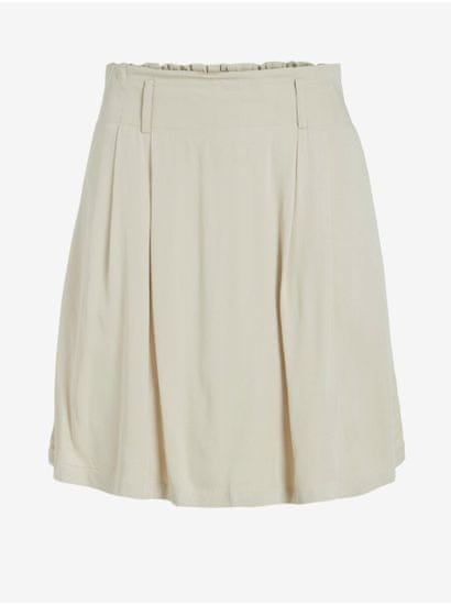 VILA Béžová krátka sukňa s opasok VILA Vero