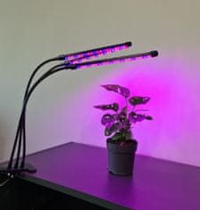 VELMAL Vodotesná lampa pre rast rastlín 3 panely + časovač + diaľkové ovládanie