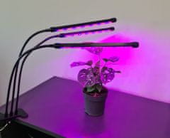 VELMAL Vodotesná lampa pre rast rastlín 3 panely + časovač + diaľkové ovládanie