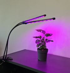 VELMAL Vodotesná lampa pre rast rastlín 2 panely + časovač + diaľkové ovládanie