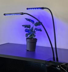 VELMAL Vodotesná lampa pre rast rastlín 2 panely + časovač + diaľkové ovládanie