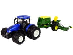Lean-toys Traktor na diaľkové ovládanie v mierke 1:24 s príslušenstvom