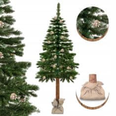 Plonos Umelý vianočný stromček s prírodným kmeňom 180cm - borovica STANDARD