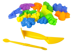 Lean-toys Magické kinetické pieskové dinosaury v tvarovanom puzdre