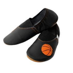 Chlapčenské kožené papuče Uni - Basketbal, 35