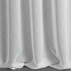 DESIGN 91 Hotová záclona s riasiacou páskou - Angela biela jemný dážď, š. 3,5 m x d. 2,5 m