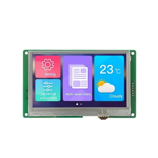 DWIN LCD 4,3" 480x270 rezistívny dotykový panel DWIN HMI DMG48270C043_05WTR