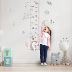 Funlife Nálepka do detskej izby detský meter jednorožec 20 x 110 cm
