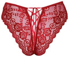 Cottelli Collection Cottelli Ambi Panty (Red), sexy čipkované nohavičky S